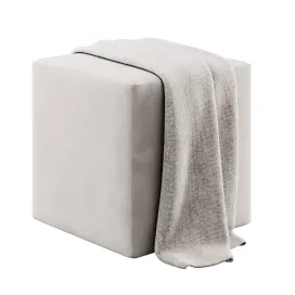 Square pouffe by Irocodesign